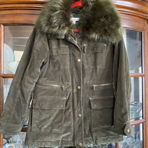 NY & Co dark green coat